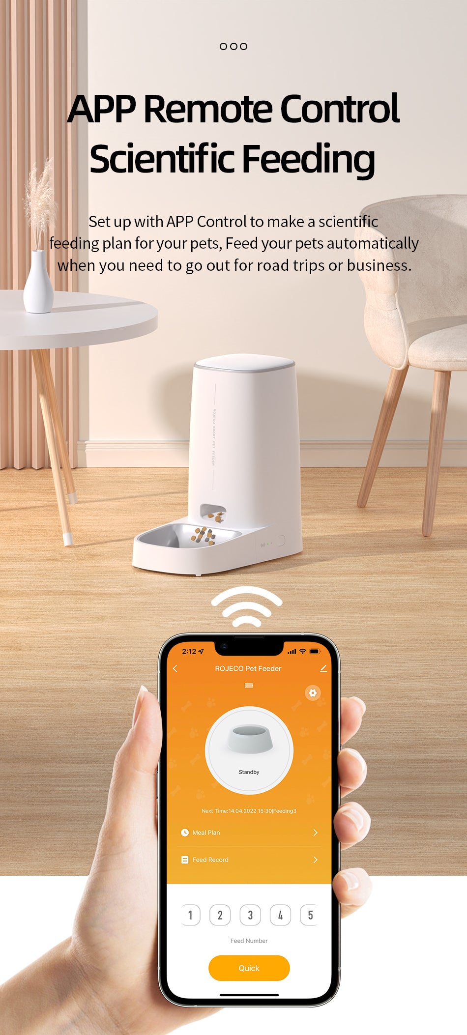 SmartPaws AI Auto Feeder Pro bowl and dispenser close up