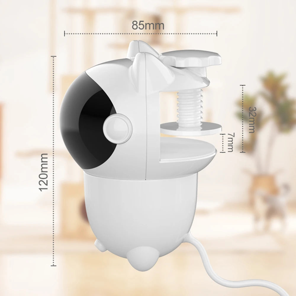 SmartPaws LaserPlay 360 automatic cat laser toy 360 degree rotation USB rechargeable